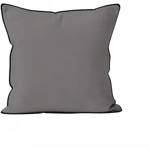 Comparateur de prix : Coussin en microfibre lavée 40x40 cm BOHEME gris par Soleil dOcre