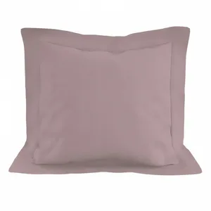 Taie d'oreiller en coton 57 fils 63x63 cm UNI vieux rose, par Soleil d...Vendu parfnac-be