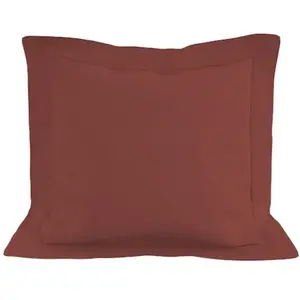 Comparateur de prix : Taie doreiller en coton 57 fils 63x63 cm UNI brique par Soleil docre