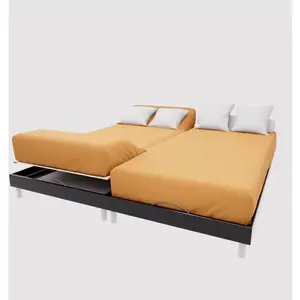 Comparateur de prix : Drap housse TPR en coton 57 fils 2x80x200 cm UNI moutarde, par Soleil ...