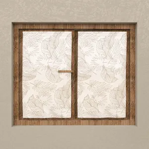 Paire de brise bise 60x90 cm celia taupe, par Soleil d'Ocre pas cher