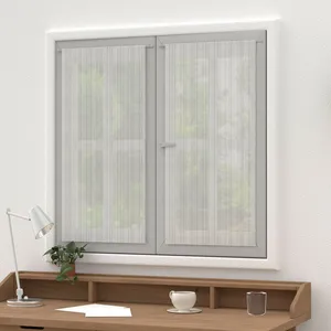 Paire de brise bise 45x90 cm bella argent, par Soleil d'ocre pas cher