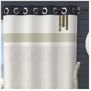Voile à oeillets en coton 135x250 cm ESPRIT MARIN, par Soleil d'Ocre pas cher