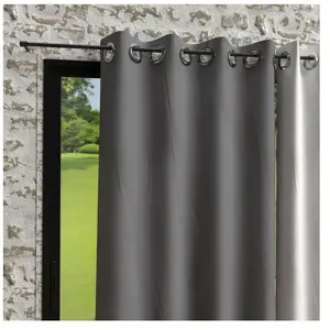 Comparateur de prix : Rideau à oeillets en microfibre lavée 135x250 cm BOHEME gris, par Sole...