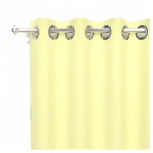 Rideau à oeillets 135x180 cm ALIX vert citron, par Soleil d'ocre pas cher
