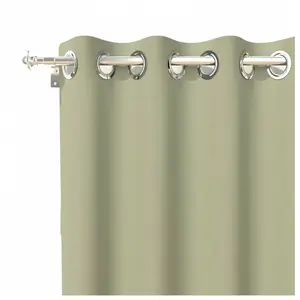 Comparateur de prix : Soleil d'ocre, Alix Rideau à Oeillets, Kaki, Polyester, 135x180 cm