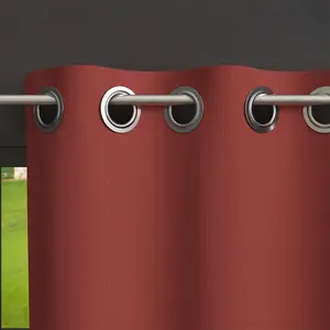 Comparateur de prix : Soleil d'ocre, Boheme Rideau occultant à Oeillets 135x250 cm Brique