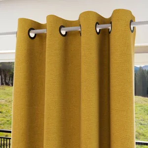 Rideau à oeillets Isolant et 100% Occultant 135x250 cm ECLIPSE moutard... pas cher