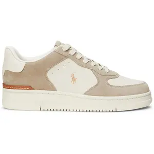 Lage Sneakers Polo Ralph Lauren MASTERS COURT Beige pas cher