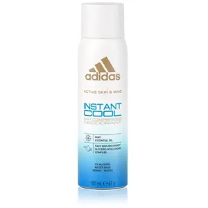 Adidas Active Skin & Mind, Instant Cool Déodorant Spray pour Homme et Femme 24 Heures de Protection, 100 ml - Unisexe pas cher