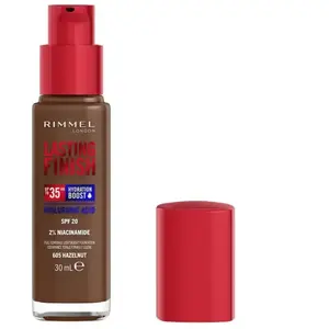 Rimmel Lasting Finish Fond de teint 35 h 30 ml (Disponible en plusieurs teintes) - 605 Hazelnut pas cher