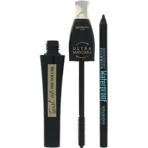 Bourjois Twist Up The Volume Mascara + Contour Clubbing Pencil - Ultra Brown-Black Party pas cher