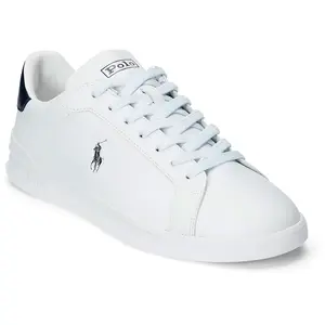 Comparateur de prix : Polo Ralph Lauren Hrt Court Ii Sneakers - Leer - Heren - Wit - Maat 44