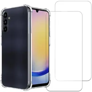 EVETANE Coque compatible Galaxy A55 antichoc Transparente + 2 vitres pas cher