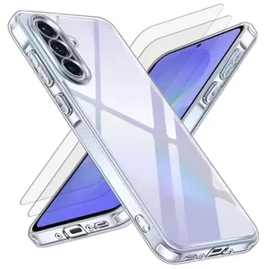 EVETANE Coque compatible Galaxy A36 antichoc Transparente + 2 vitres pas cher