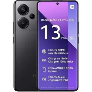 Xiaomi Redmi Note 13 Pro+ 5G Noir 8 GO + 256 GO (2023) - Reconditionné... pas cher