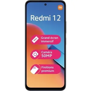 XIAOMI - REDMI 12 4 - 128Go - NOIR - Reconditionné - Etat correct pas cher