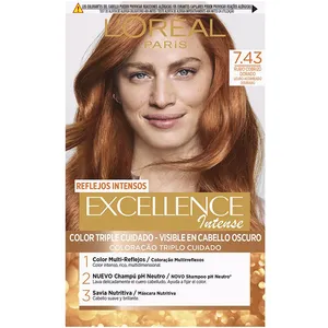 3 BRUJAS Excellence Intense coloration #7.43 blond cuivré doré pas cher