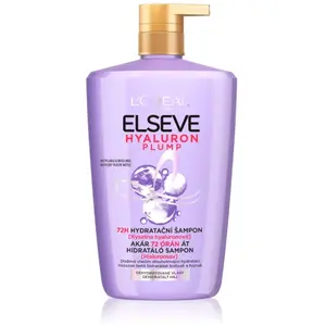 L'Oréal Paris, Shampoing, Shampooing Hyaluron Plump Moisture d'Elseve (1000 ml, Shampoing liquide) pas cher