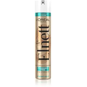 L'Oréal Paris - Laque Fixation Forte - Tenue Longue Durée 48H Indétectable - Nouvelle Formule Sans Parfum et Sans Silicone - Enrichi en Vitamine B5 - Elnett - 300 ml pas cher