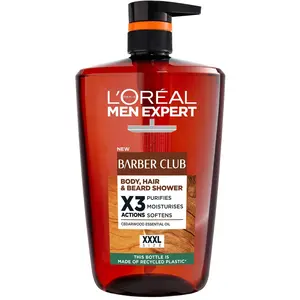 L'Oréal Paris, Gel douche, Men Expert Barber Club Duschgel für Körper, Haare und Bart Inhalt: 1000 ml (1000 ml) pas cher