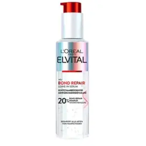 L'Oréal Paris Elvital Bond Repair Leave-In Sérum réparateur capillaire contre les dommages capillaires, protection pour moins de casse et de pointes fourchues, plus de brillance, avec complexe pas cher
