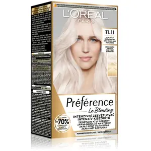 L'Oréal Paris, Colorations pour cheveux, - Préférence de lumière intense Leonding - Ombre : 11.11 Ultra svÄ'tlÃ¡ studenÃ¡ (11.11 Ultra svätlá studená) pas cher