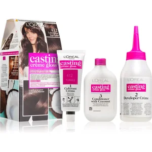 L'Oréal Paris, Coloration pour cheveux, Loreal Professionnel - Crème colorante Gloss 412 Iced Cocoa (412 Cacao glacé) pas cher