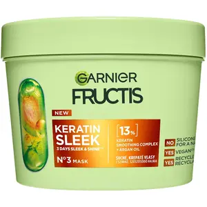 Garnier, Masque capillaire, Fructis Keratin Sleek Mask For Dry And Fri... pas cher