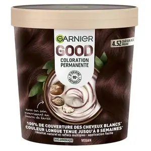 Garnier Good Coloration 4.52 Châtain Acajou Prune 120 g pas cher