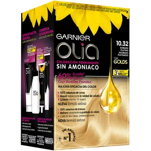 Garnier Olia coloración permanente #10,32-dorado platino pas cher