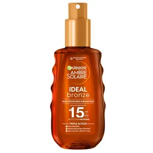 GARNIER Huile protectrice sublimatrice de bronzage FPS15 - 150 ml pas cher