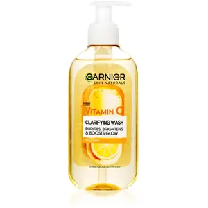 Garnier, Nettoyant pour le visage, Gel nettoyant éclaircissant à la vitamine C Skin Natura l s ( Clarify ing Wash) 200 ml (L) (Gel nettoyant, 200 ml) pas cher