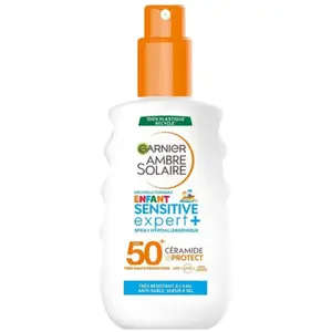 Garnier Ambre Solaire Enfants Sensitive Expert + Spray FPS50+ 200ml pas cher