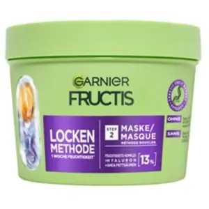Garnier Masque capillaire hydratant pour tous les types de boucles - Répare et revitalise - Avec acide hyaluronique et acides gras au karité - Vegan - Sans silicone - Méthode de boucles fructiques -
