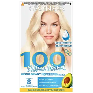Comparateur de prix : Décolorant sans ammoniaque GARNIER 100% Blond