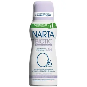 Narta Déodorant Compressé Biotic Peaux Sensibles 100ml