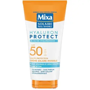 Mixa Hyaluron Protect Peaux Sensibles et Déshydratées Crème Solaire Invisible SPF50 50ml pas cher