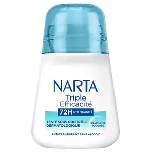 Narta Triple Efficacité Déodorant Bille Femme Anti-Transpirant 48h 50ml pas cher