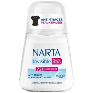 Narta Invisible Peaux Epilées Déodorant Bille Femme Anti-Transpirant 48h 50ml pas cher