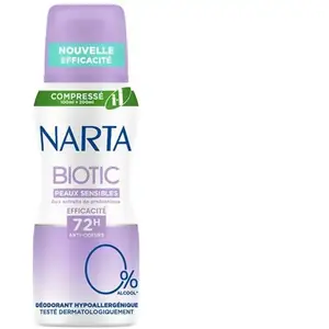 Narta Déodorant Compressé Biotic Peaux Sensibles 100ml pas cher