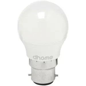 Comparateur de prix : Ampoule led sphérique douille B22 2700k 470lm - 5 watts Dhome