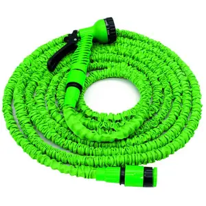 CAPVERT Cap Vert Tuyau arrosage latex extensible 3 - 9 mètres + pistolet 7 positions jet CAP VERT pas cher