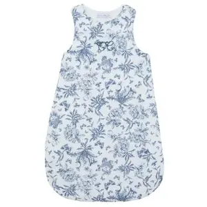 Gigoteuse Toile de Jouy bleu (3-9 mois) pas cher