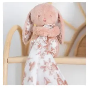 Tartine et Chocolat Doudou Augustin le lapin rose pas cher