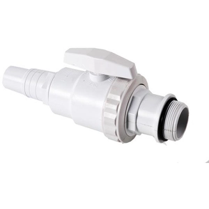 Vanne d'arrêt 1-4 de tour + embout cannelé Ø 32-38 mm - GRE - 621702 pas cher