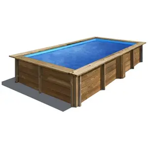 SUNBAY Piscine bois Lemon 3,75 x 2,00 x 0,68 m - Gré pas cher