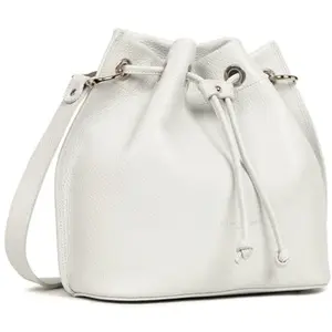 Sac bourse A lacets coulissants M Alba Double Lancaster 470-81 Gris Clair - In - Argent pas cher
