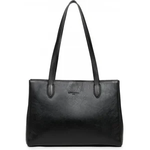 LANCASTER Sac à épaule noir en cuir pour femme - Légende Horizon Shoul... pas cher