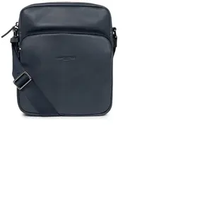 LANCASTER Sac à épaule bandoulière bleu foncé brun clair en cuir pour homme - Homme Soft Vintage Camera Bag M Bleuf Camel 256805